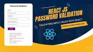 password validation using react js | react js project