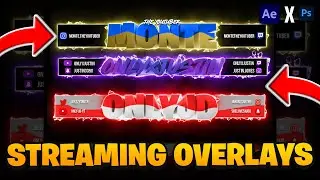Adobe After Effects: How To Make a Custom Animated Overlay for Live Streaming! Updated Tutorial! #3