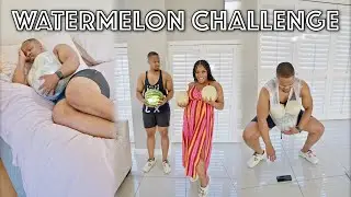 My Husband does the Watermelon Challenge! 🤰🏽 | Pregnancy Journey