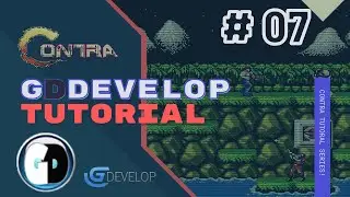 Gdevelop FREE VISUAL Game Engine: CONTRA Tutorial #07 - ENEMY SPAWNING AND EFFECTS