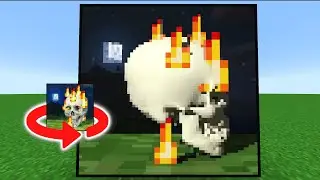 I made the skull painting spin 360°! 💀