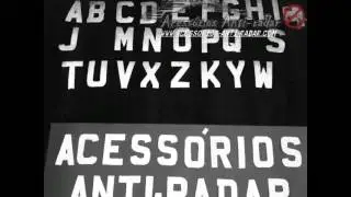 Antiradar stickers number plate