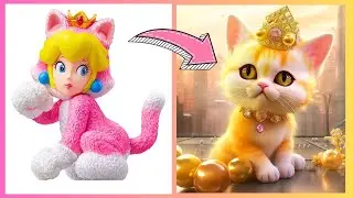 SUPER MARIO BROS Characters as KITTENS