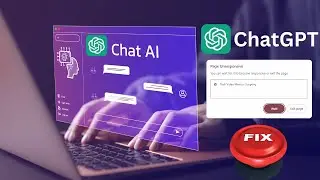 ChatGPT freezes while generating content | why chat gpt not working | how to fix chatgpt not working