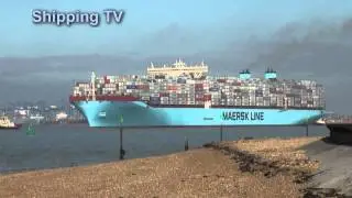 Majestic Maersk outbound Felixstowe, 8th October