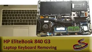 HP Elite Book 840 G3 Laptop Keyboard Removing