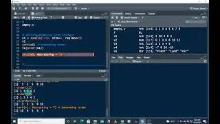Introduction to R || R Tutorial 1 of 5 || Vectors in R (Ascending/Descending/Sorting/Indexing in R)