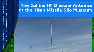 Ham Radio - The giant Collins HF discone antenna at the Titan Missile Museum.