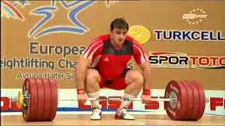 2012 European Weightlifting +105 Kg Clean and Jerk