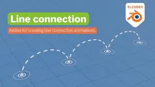 Line Connection addon for Blender (Overview)