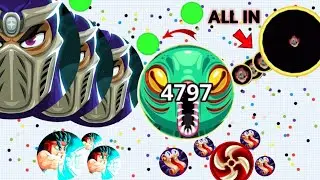 Agario Mobile ( 4 vs 100000000 = BEST MOMENTS ) SOLO DESTRUCTION 👈