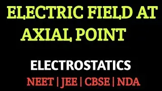 Electric field on the axis of an electric dipole | Class 12th | ELECTROSTATICS | #neet #class12