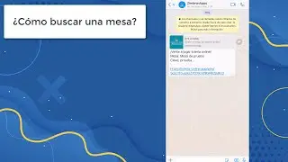 ¿Cómo buscar una mesa?