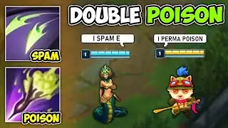We tried the double poison combo bot lane and Cassiopeia gets to E endlessly