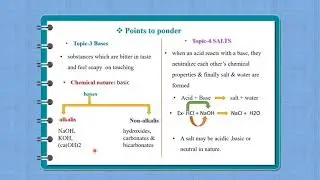 Acids, bases & salts|summary|chapter-5|class-7|NCERT
