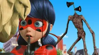 MIRACULOUS and SIREN HEAD, Ladybug and Cat Noir, Hawk Moth | SEASON 4 FANMADE