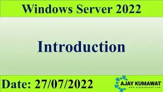 Introduction to Windows Server | Windows Server 2022 | Windows Server Full Course in Hindi | MCSA