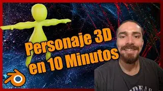 👽 Como CREAR un PERSONAJE 3D en 10 Minutos con BLENDER  3.X Rápido y Fácil | 2022