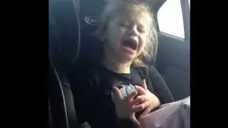 Temper tantrums ! It's not funny apparently to her