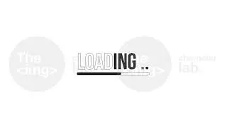 Filling progress bar bw loading animation