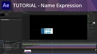 After Effects Tutorial - Name Expression