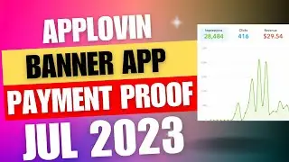 Applovin banner self click payment proof | Approval payment proof 2023
