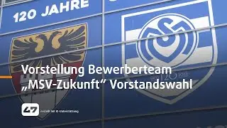 STUDIO 47 .live | MSV-VORSTANDSWAHL: VORSTELLUNG BEWERBERTEAM „MSV-ZUKUNFT“