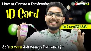 How to Create Printable & Professional ID Card Design in CorelDRAW || ID Card Design by Growthism