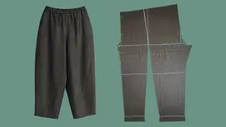 누구나 입을수 있는 허리고무밴딩 바지만들기 Making pants with an elastic waist band that anyone can wear