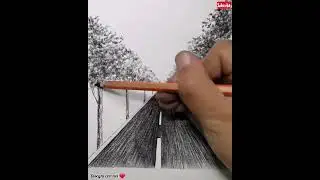 come disegnare un paesaggio/how to draw a landscape in perspective #disegniinprospettiva #desegni