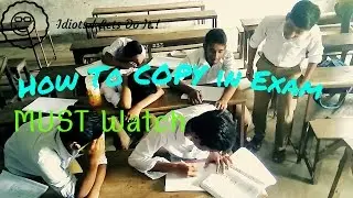 How to COPY in Exams. Must Watch. Very Funny Video.√√√