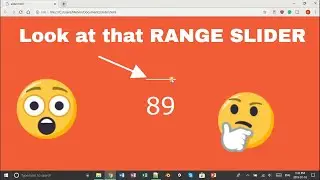 How to make a RANGE SLIDER in HTML