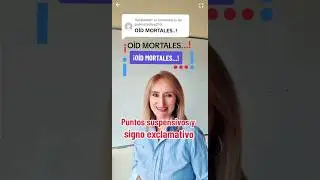 Puntos suspensivos y signo exclamativo. #ortografía #ebau #selectividad #spanishteacher