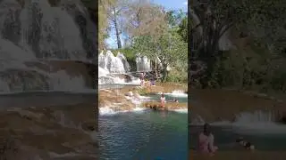 Swimming in Waterfalls, Lagos de Colon, Chiapas