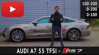 2020 Audi A7 TFSI Test Drive: 0-100, 0-200, 100-200, 1:4