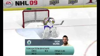 Летсплей NHL09 ХК Литвинов - Окна Злин (Третий период)