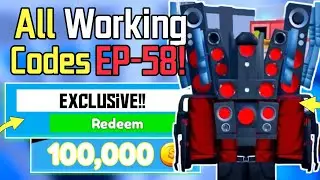 ALL NEW *EXCLUSIVE* EP-58 CODES in TOILET TOWER DEFENSE | Roblox TOILET TOWER DEFENSE CODES 2023