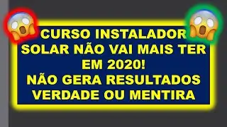 Curso Instalador Solar Online Vagas Curso De Instalação De Placa Solar Vanisio Café Com Energia 😱