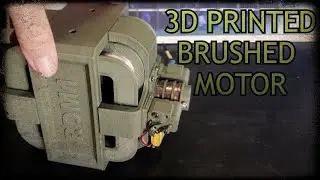 3d printed brushed electric motor