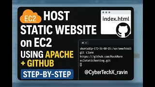 Host a Static Website on AWS EC2 with Apache & GitHub | Step-by-Step Deployment Tutorial [Ep.4]