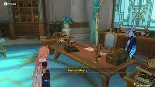 Neuvillette Note For Furina And Furina's Reply - Neuvillette Story Quest