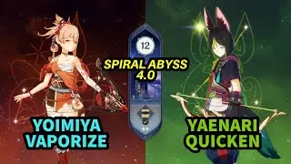 Spiral Abyss 4.0 | C0 Yoimiya Vape & C1 Tighnari Ft. Yae Miko Quicken - Genshin Impact