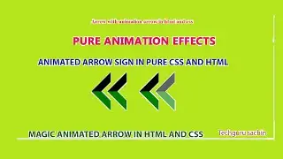 CSS Animated Arrow Animation Effect Running Arrow | Effect animated Arrow | 