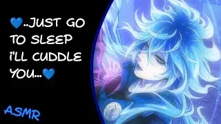 Just go to sleep... I'll cuddle you~💙|twisted wonderland ASMR| Idia