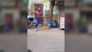 Spiderman in India #spiderman #comics #humor #cosplay #superhero