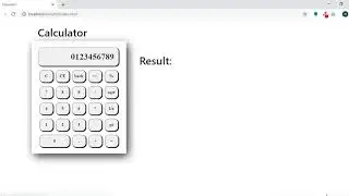 How to make calculator using  jquery ,javascript , html, css , bootstrap