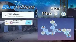 Blue Archive Global - Story Stage Hard 16-1 (3 Star & 5 Turn Clear) + Pyro Box