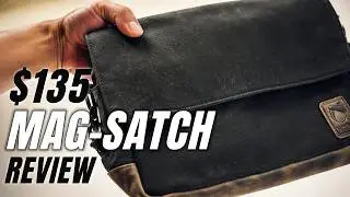 The $135 full grain leather and waxed canvas premium Mag-Satchel from Nutsac Bags review & giveaway
