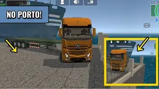 Mercedes Benz Actros rodando no porto de Valparaíso #grandtrucksimulador2