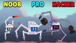 NOOB vs PRO vs HACKER | Robotics! | Gameplay (Android/iOS)